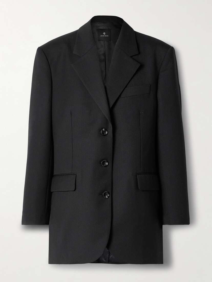 Anine Bing Sara Oversized Woven Blazer