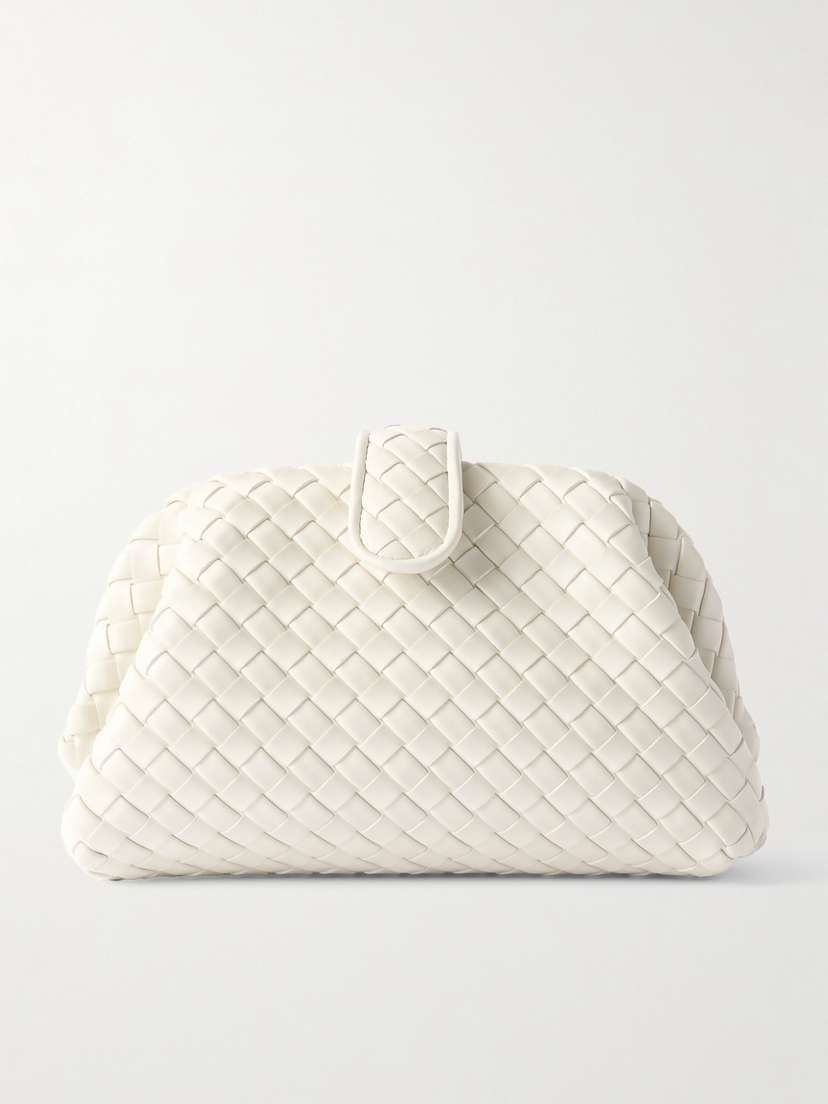 Bottega Veneta Lauren 1980 Small Intrecciato Leather Clutch