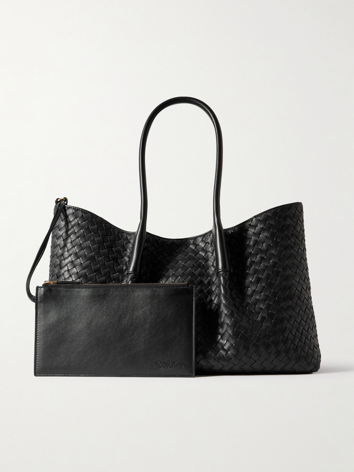 Pinacoteca Medium Reversible Intrecciato Leather Tote
