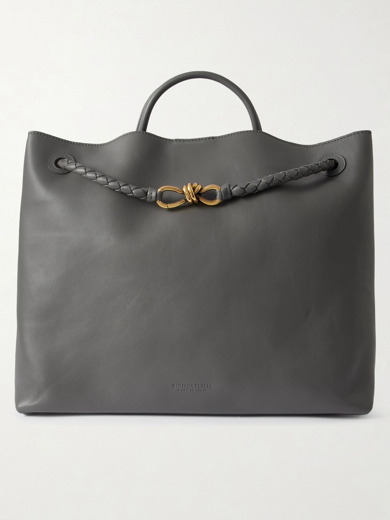 Andiamo large Intrecciato leather tote