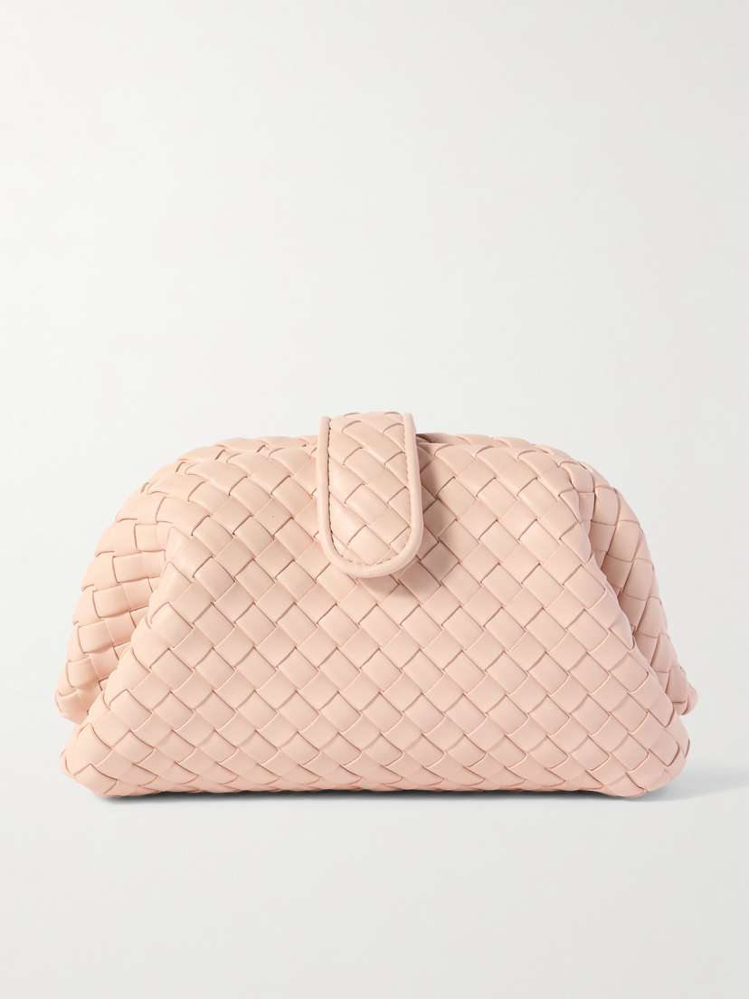 Bottega Veneta Lauren 1980 Small Intrecciato Leather Clutch