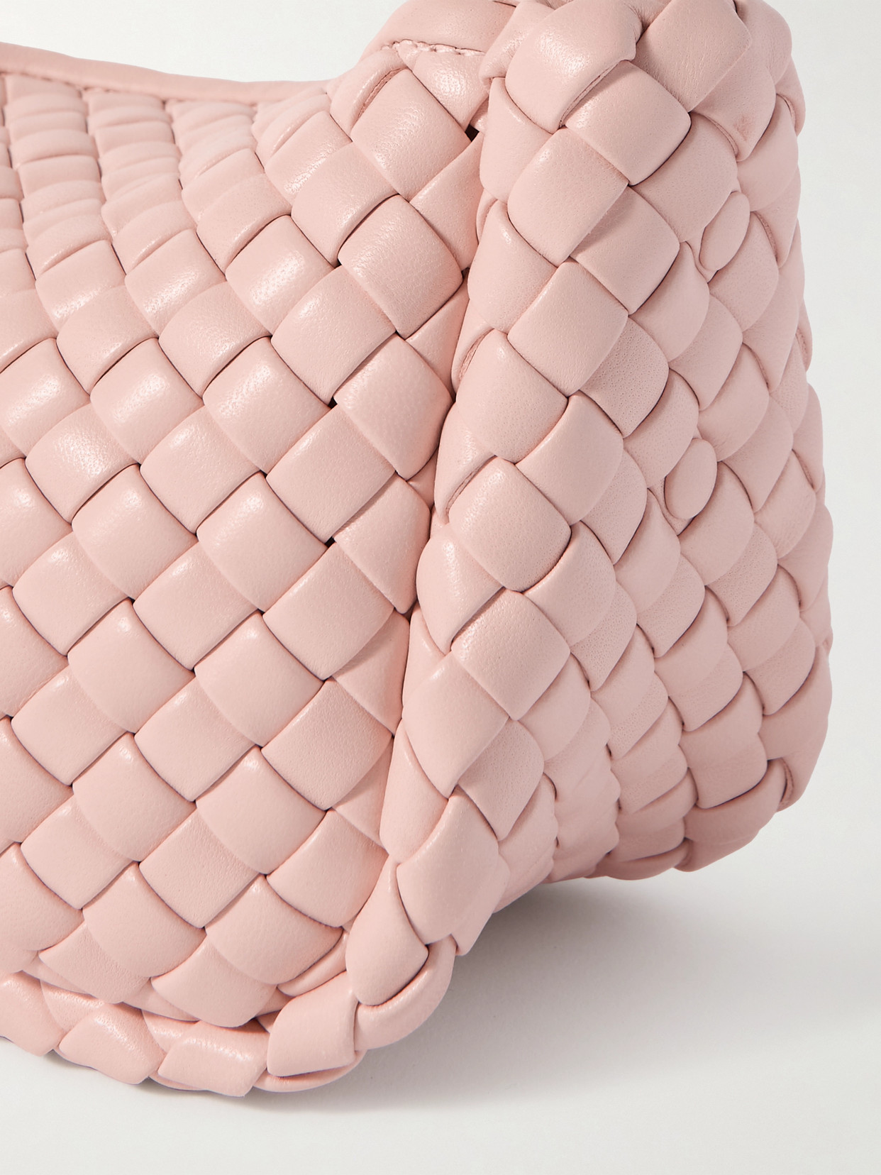 Bottega Veneta Mini Intrecciato Leather Tote In Pink