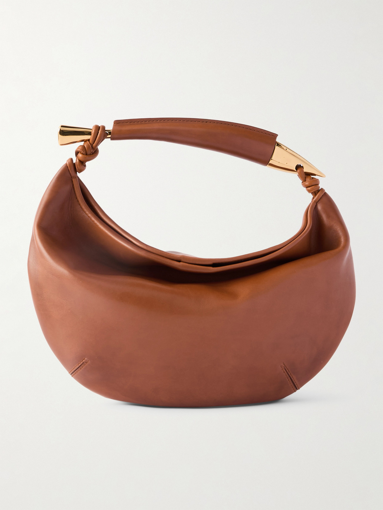 Bottega Veneta Sardine Small Leather Tote In Brown