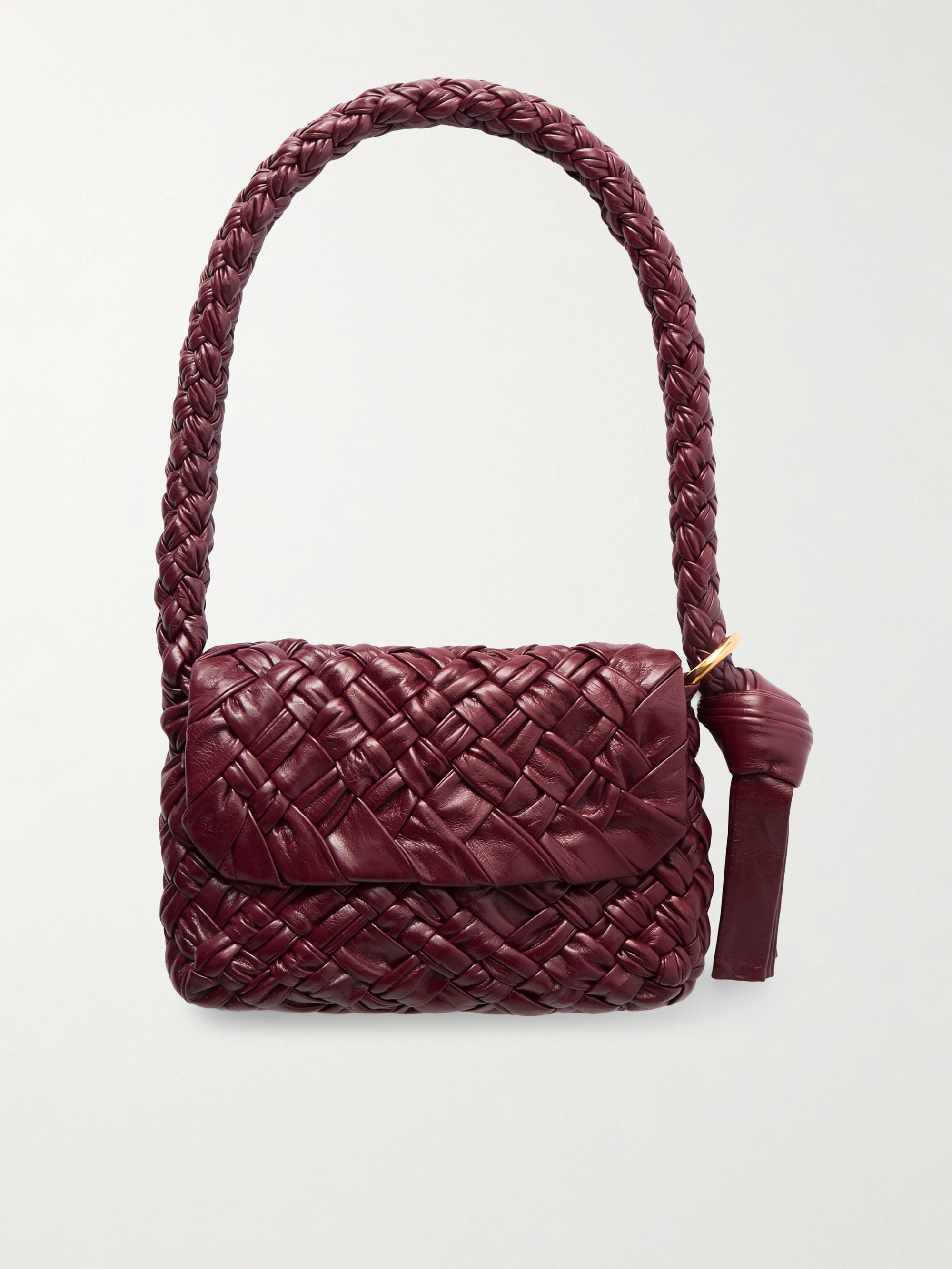 Bottega Veneta Kalimero Città small gathered Intrecciato leather shoulder bag