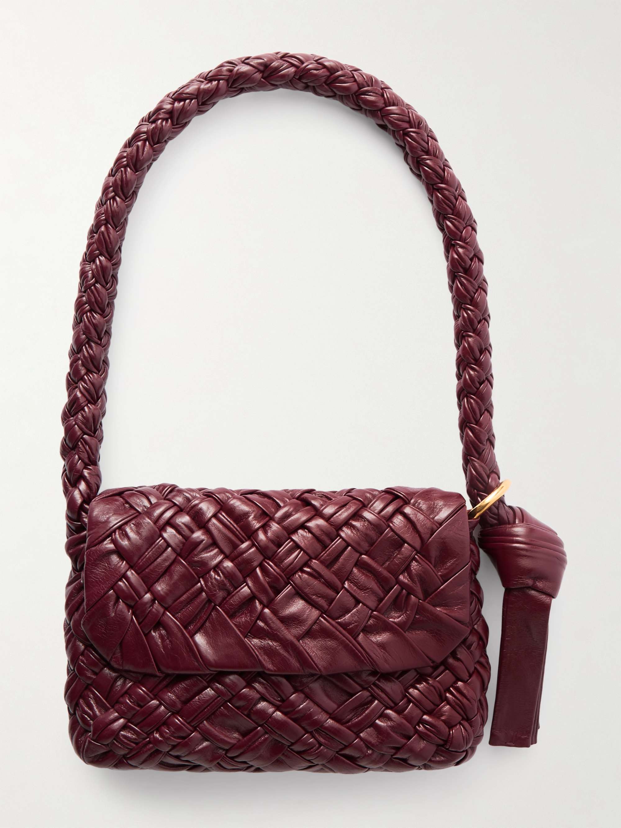 BOTTEGA VENETA Kalimero Citta small gathered intrecciato leather shoulder bag NET A PORTER