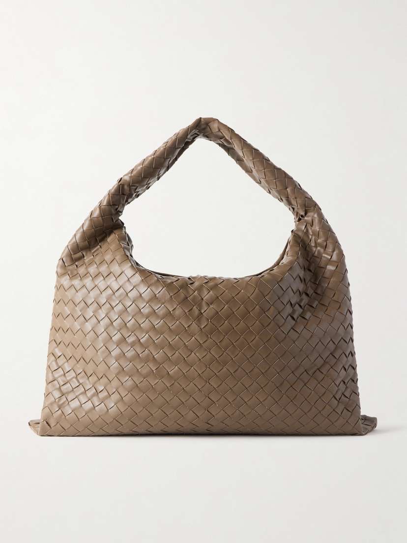 Bottega Veneta Hop Large Intrecciato Leather Tote