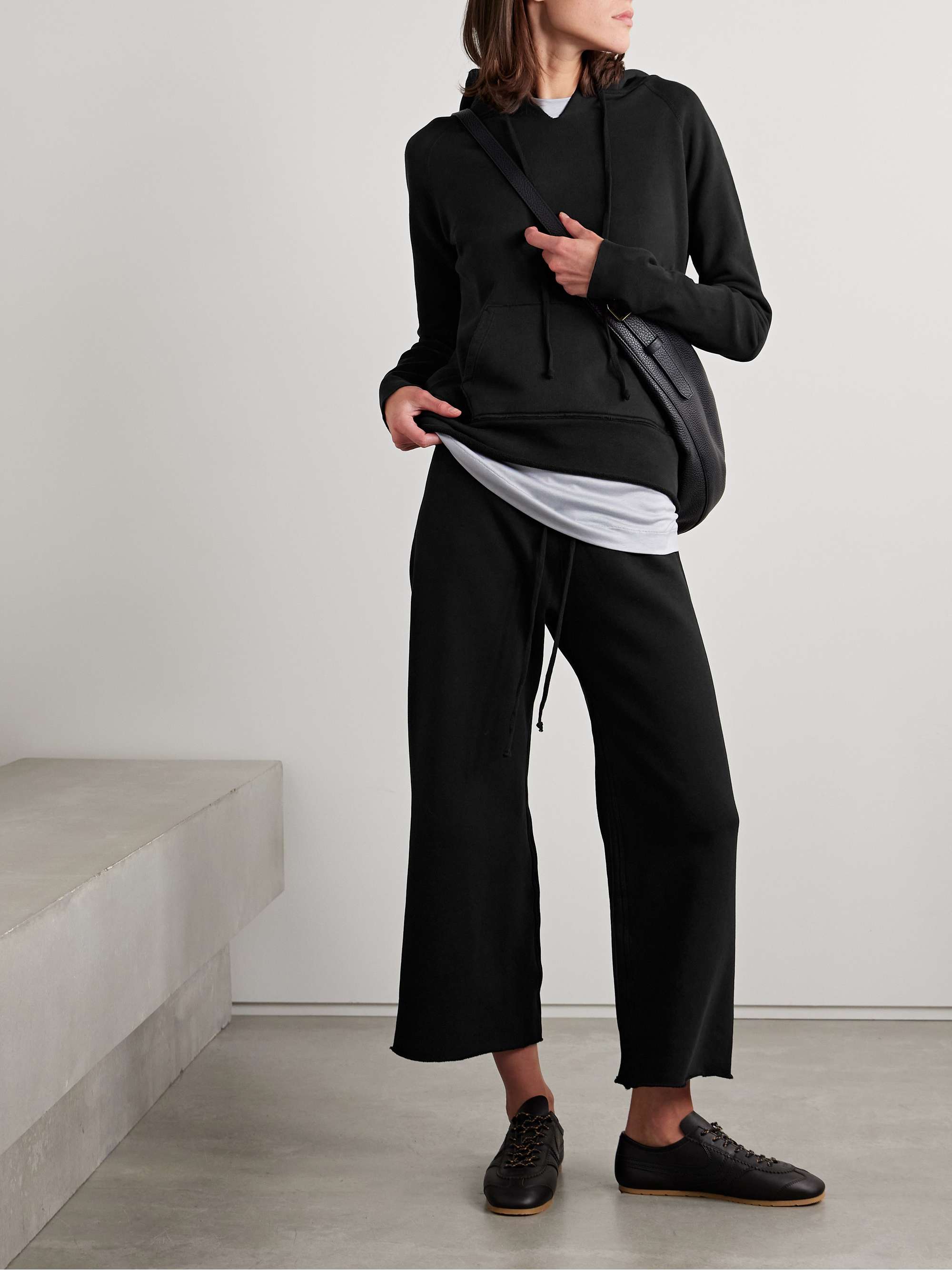 NILI LOTAN Janie distressed cotton-jersey hoodie | NET-A-PORTER NILI LOTAN Janie distressed cotton-jersey hoodie | NET-A-PORTER