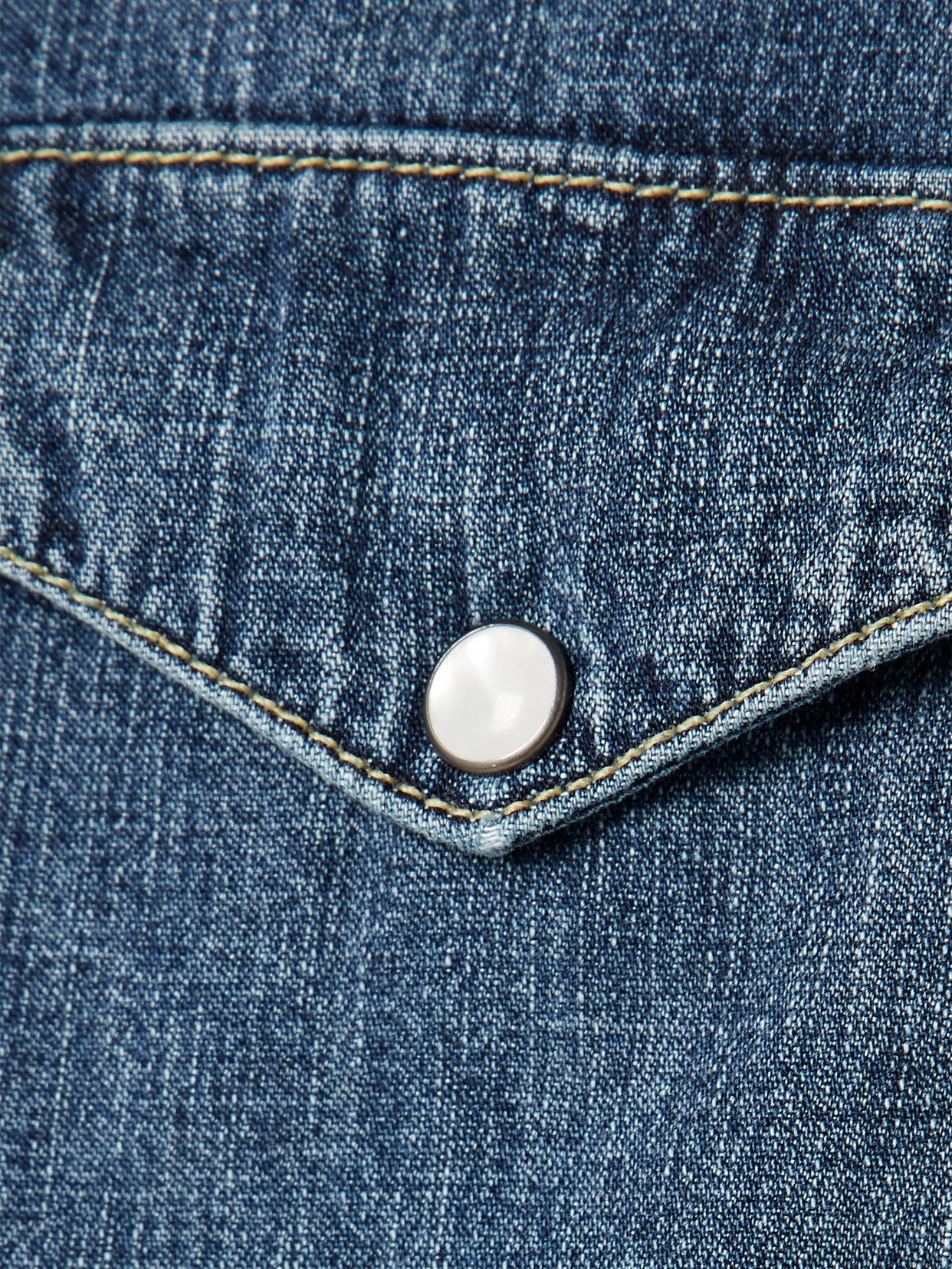Shop Nili Lotan Travis Denim Shirt In Blue