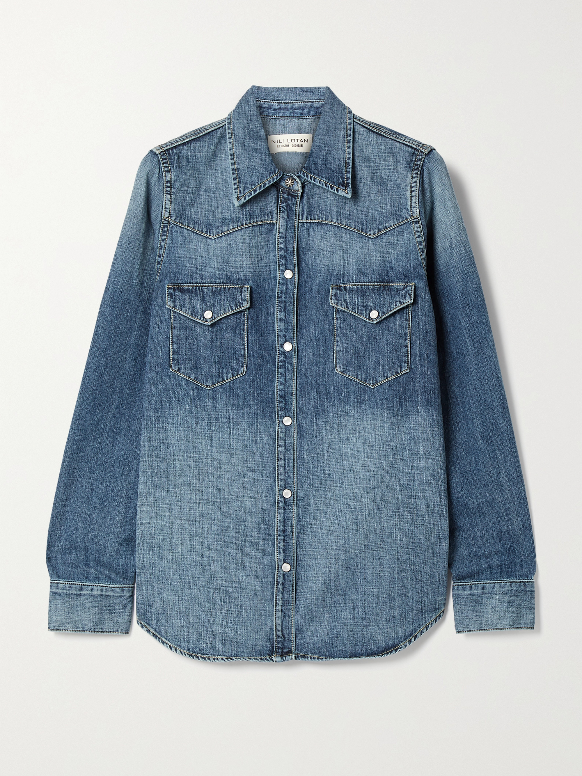 Nili Lotan Travis denim shirt thumbnail