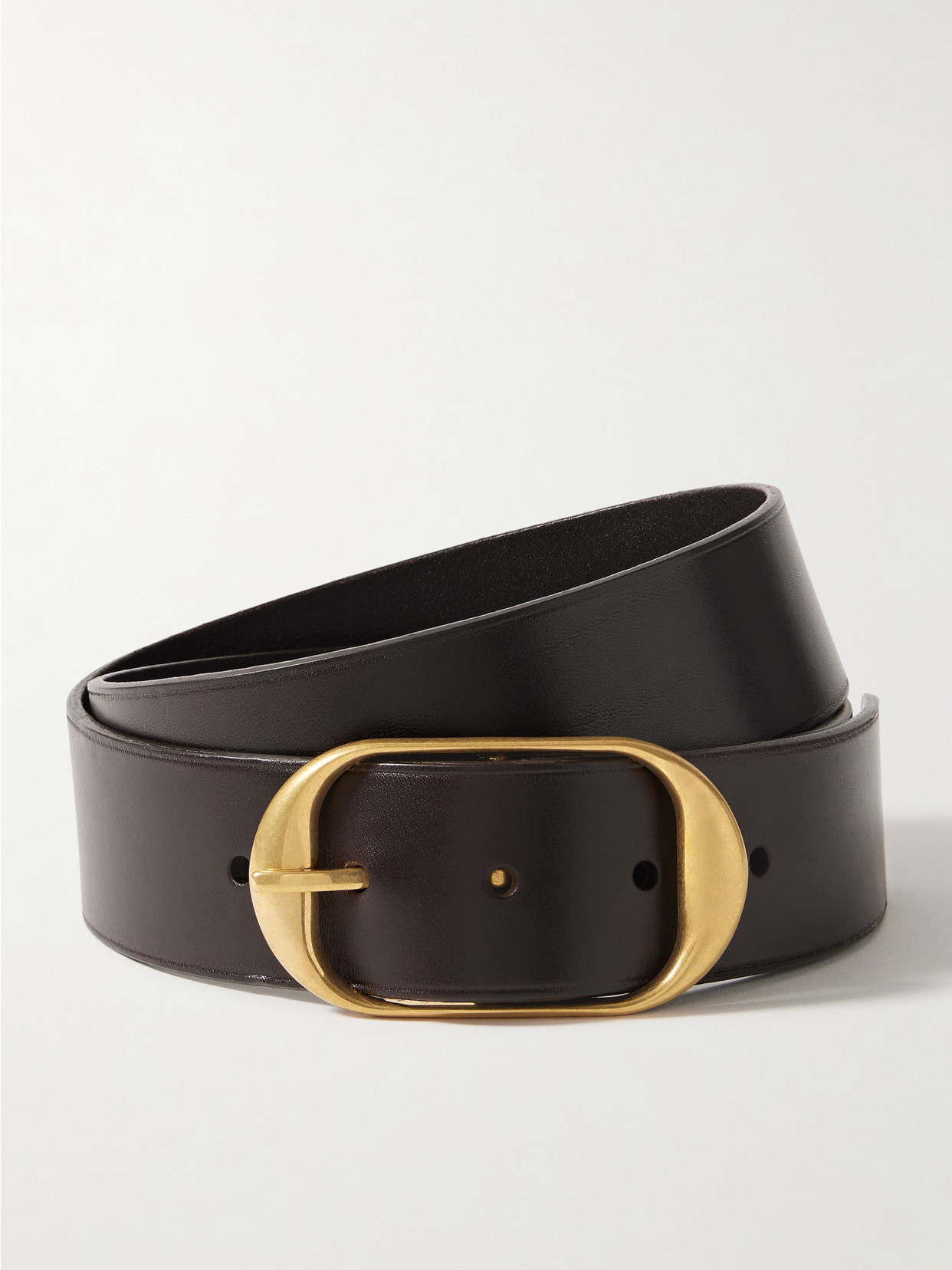 Nili Lotan Nili Leather Belt In Brown