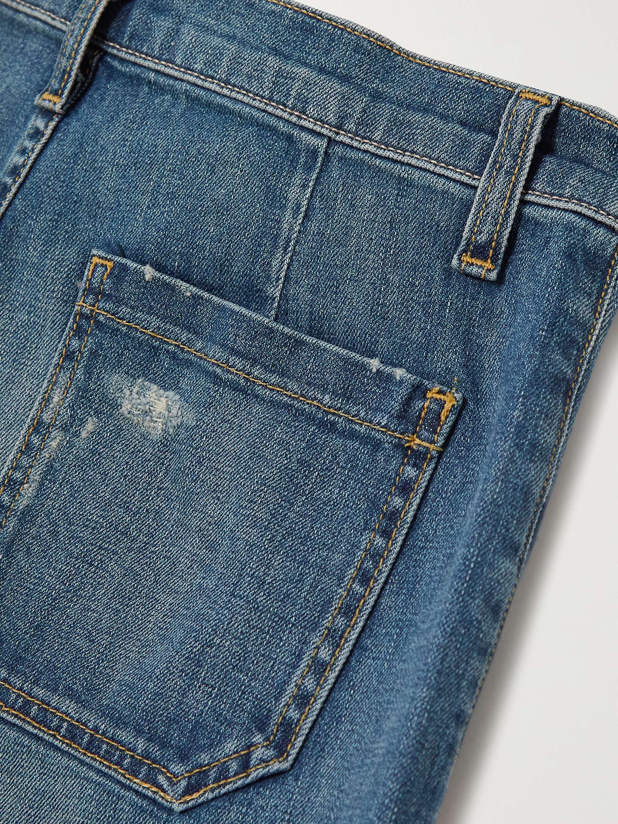NILI LOTAN Florence distressed high-rise flared jeans