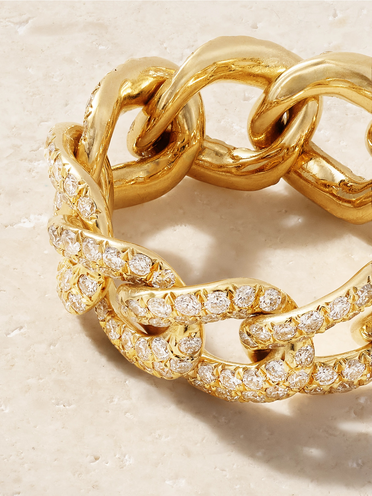 Shay Essential Link 18-karat Gold Diamond Ring In Gold