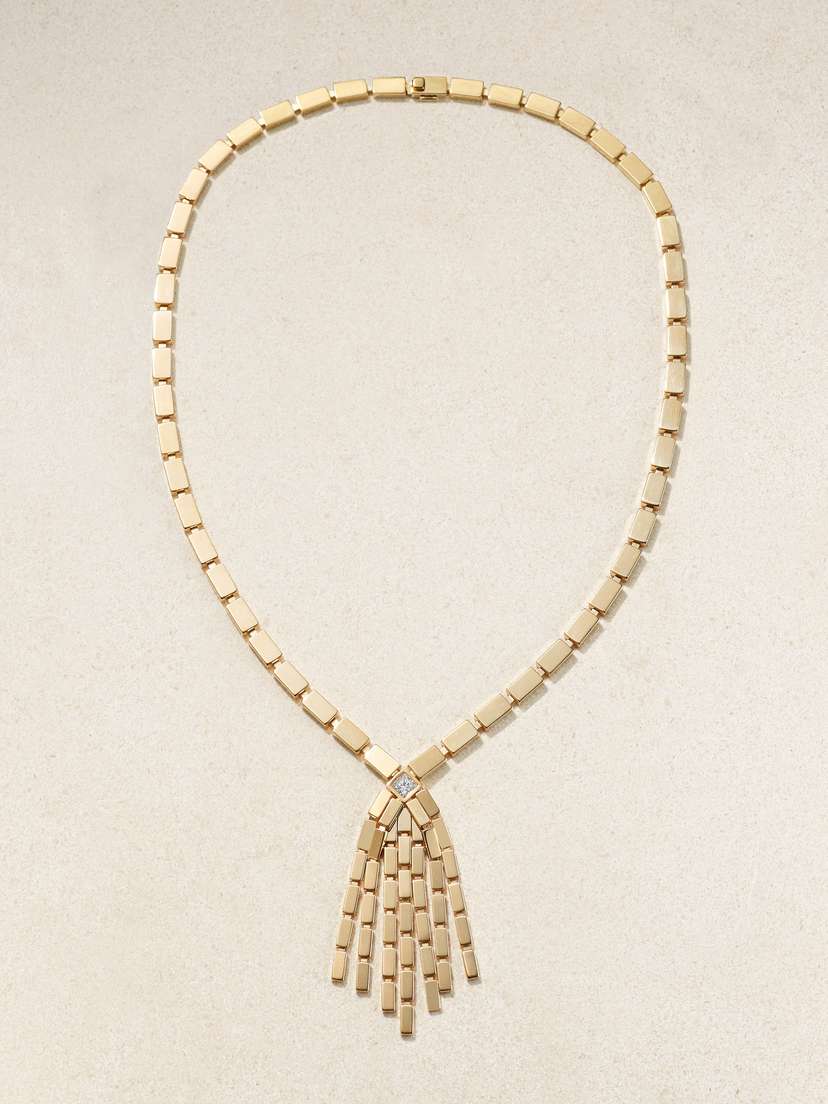 Ileana Makri Cascade 18-karat Gold Diamond Necklace