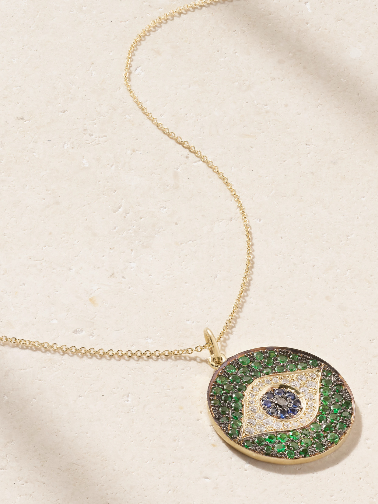 Ileana Makri Dawn 18-karat Gold Multi-stone Necklace