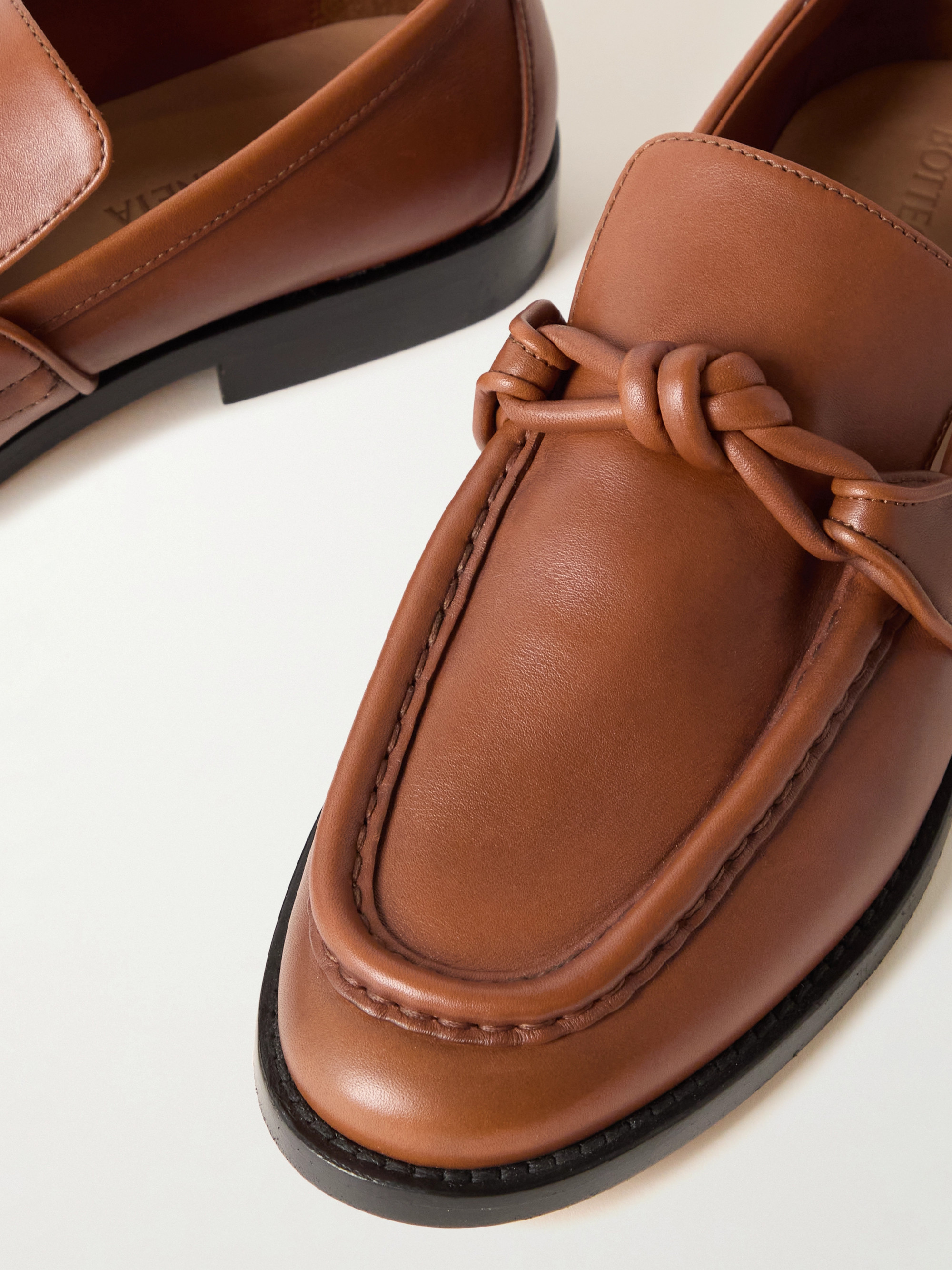 Bottega Veneta Astaire knotted leather loafers