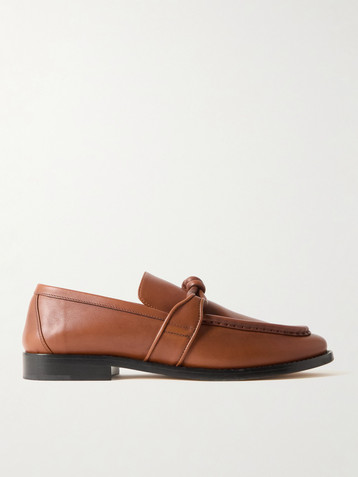 Bottega Veneta Astaire knotted leather loafers