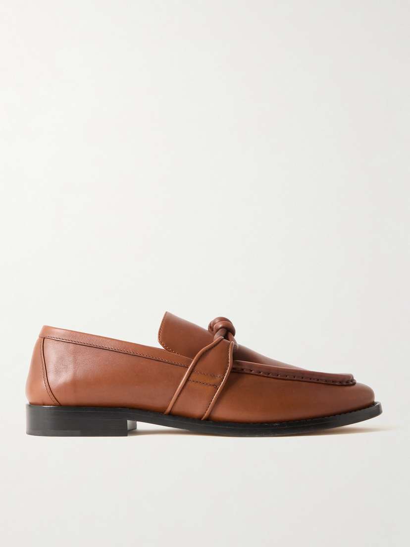 Bottega Veneta Astaire Knotted Leather Loafers