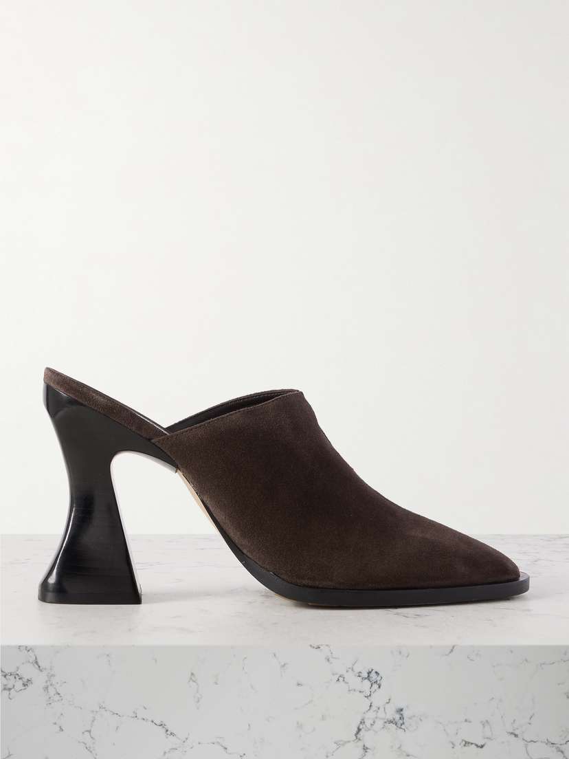 Bottega Veneta Cha-cha Suede Mules