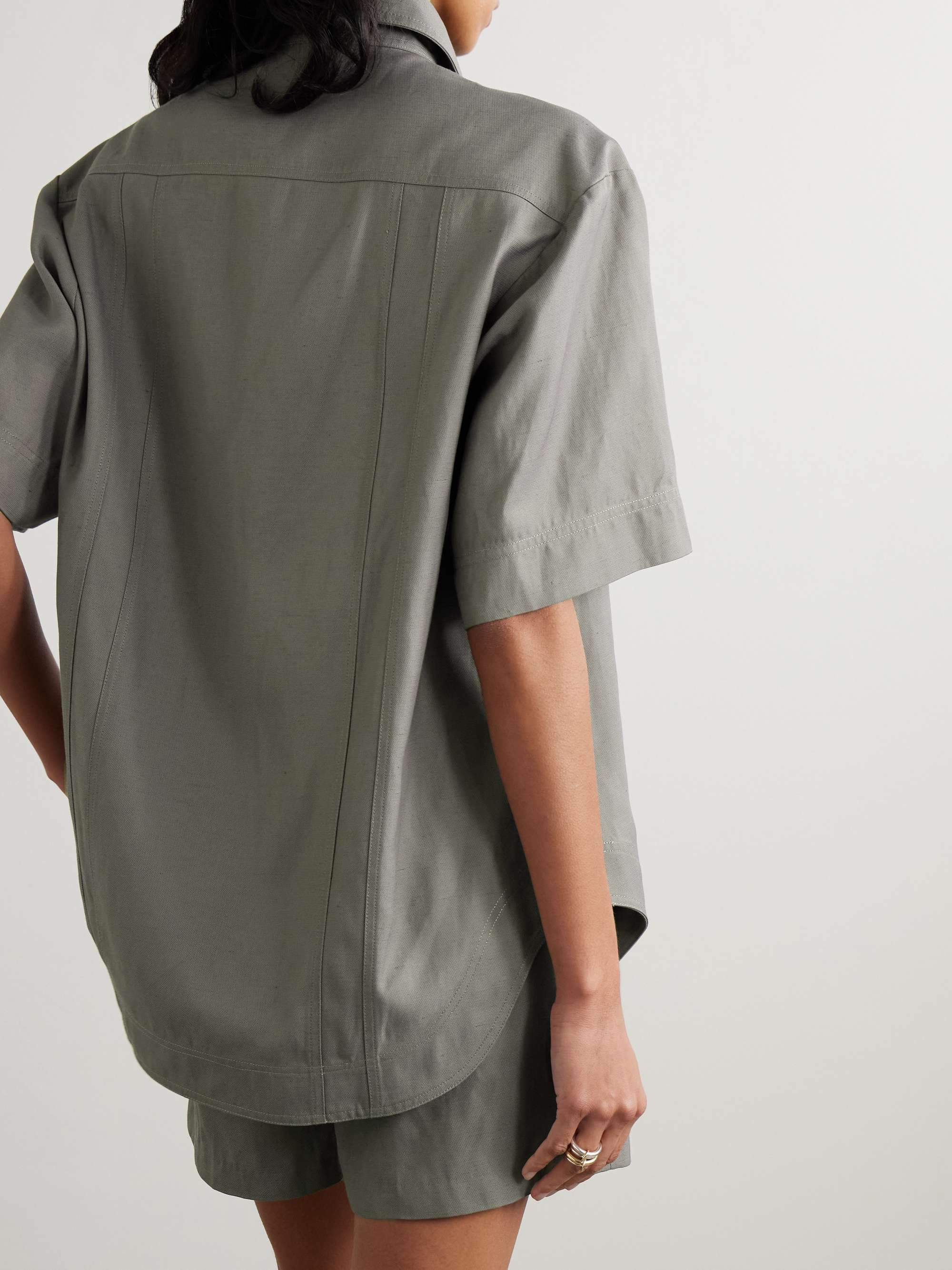 LOULOU DE SAISON Moheli woven shirt