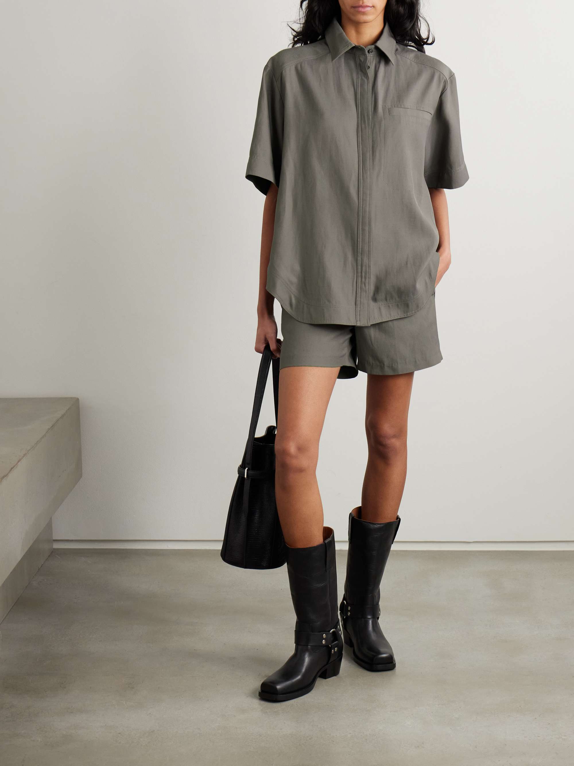 LOULOU DE SAISON Moheli woven shirt