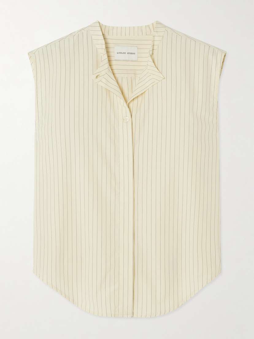 Loulou de Saison Hale Striped Cotton-poplin Shirt