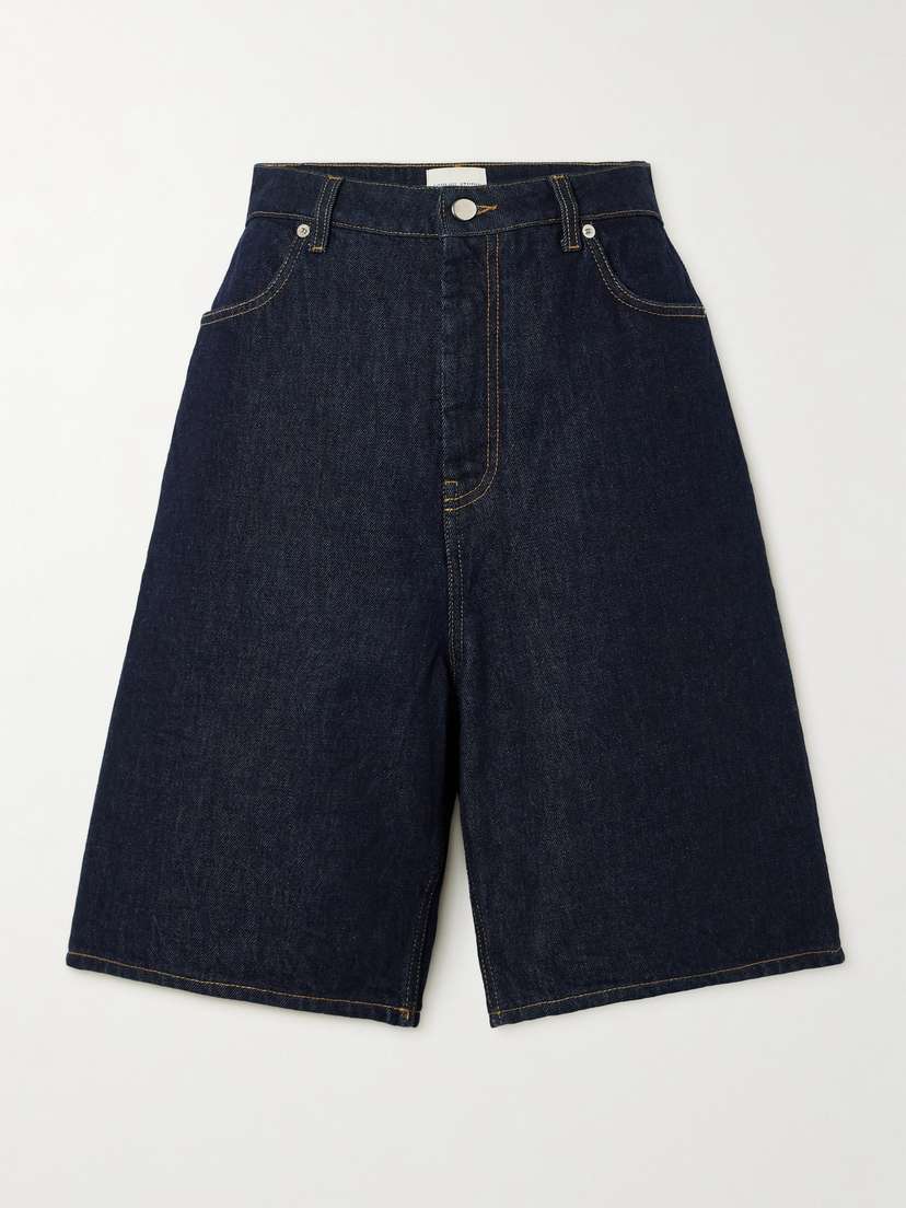 Loulou de Saison Isu High-rise Organic Denim Shorts