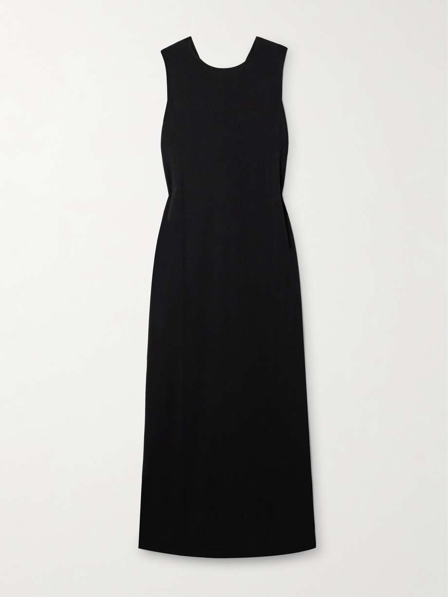 rayna knotted pima cotton-jersey midi dress