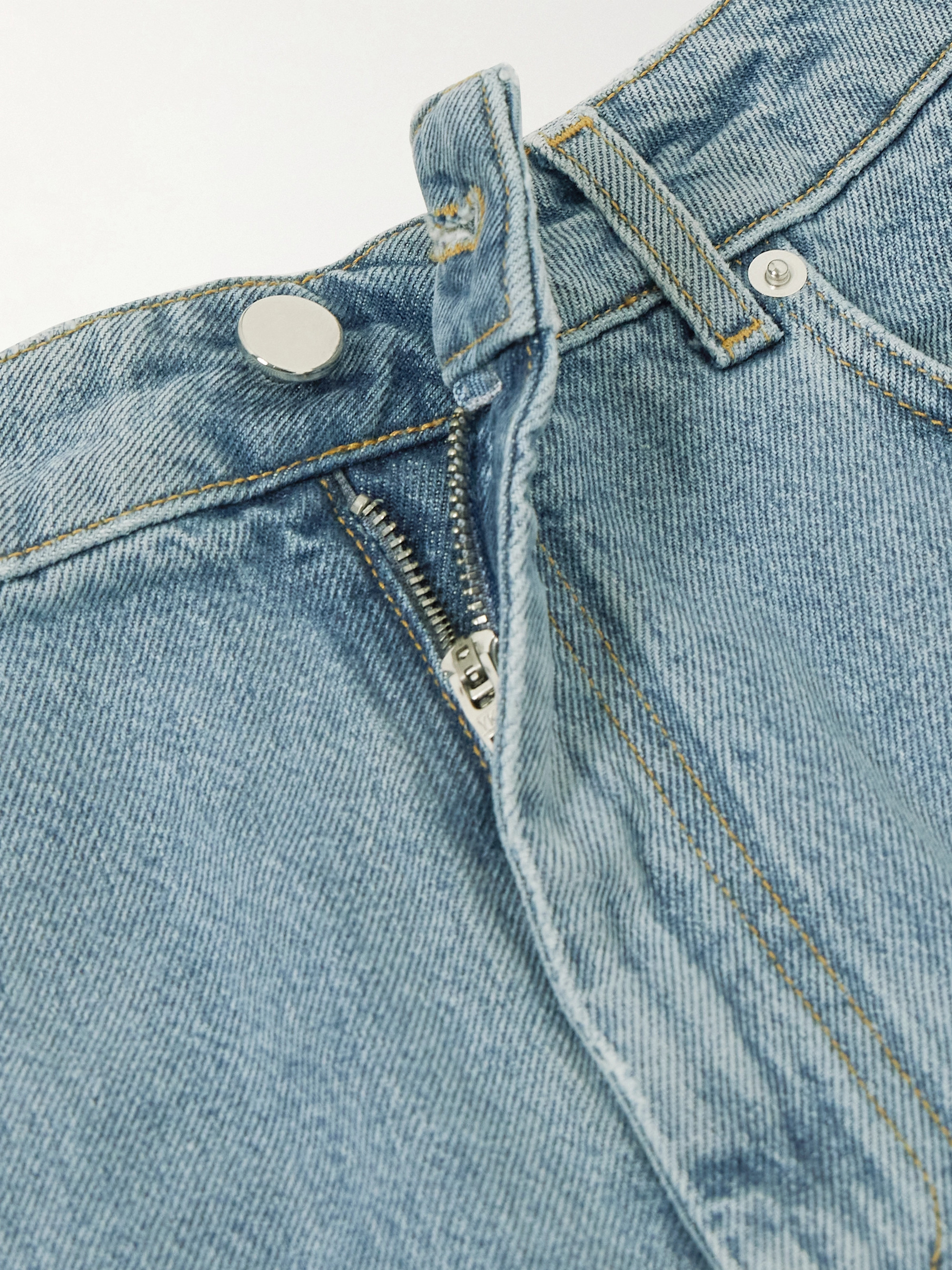 LOULOU DE SAISON Isu high-rise organic denim shorts thumbnail