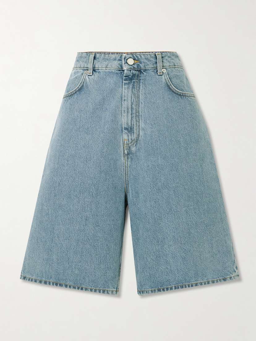 Loulou de Saison Isu High-rise Organic Denim Shorts