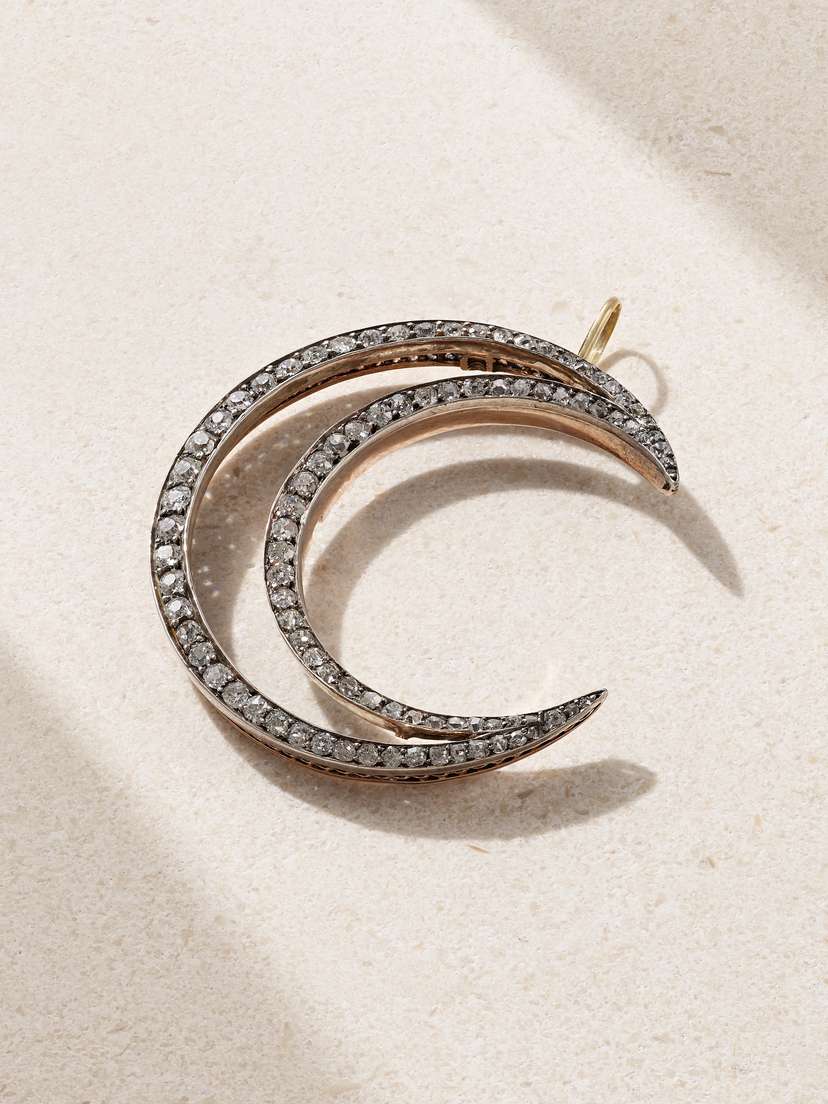 Stephanie Windsor Victorian 1900 Platinum, 18-karat Gold And Diamond Pendant