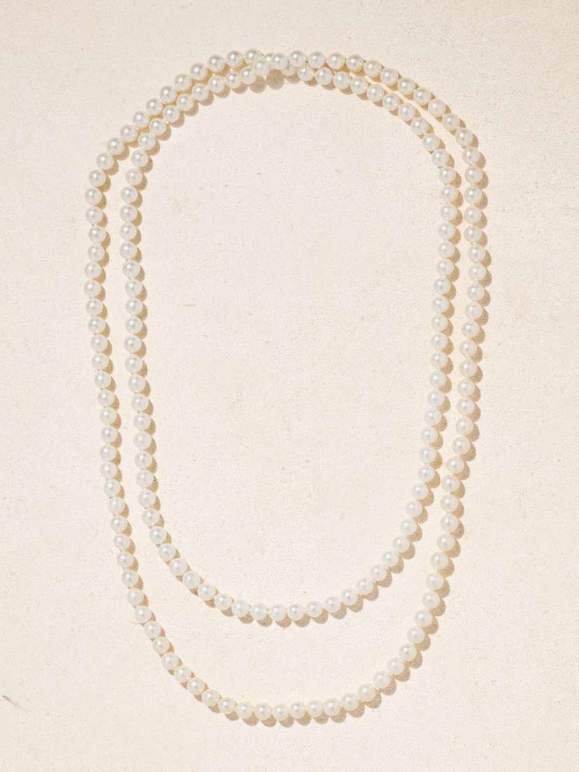 Stephanie Windsor Vintage Pearl Necklace