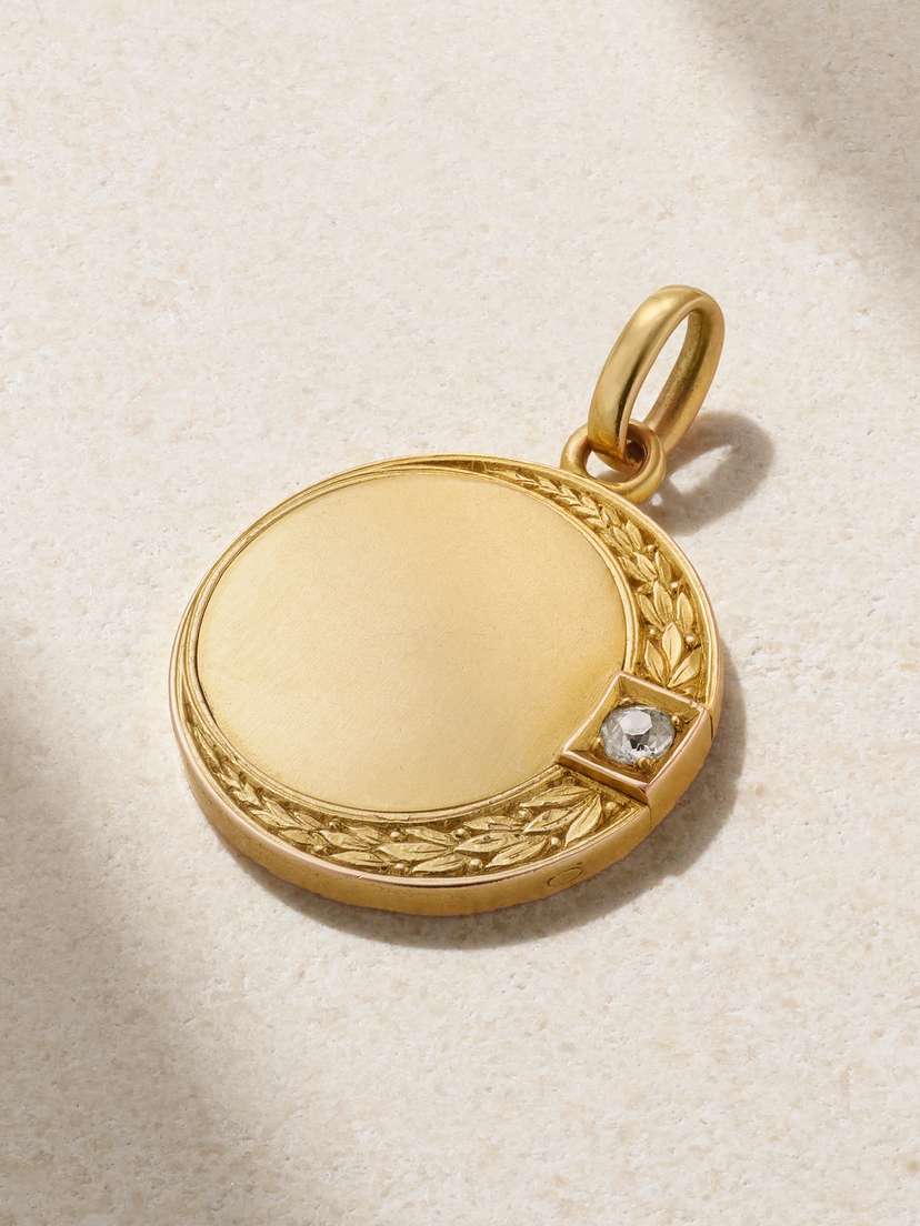Stephanie Windsor Victorian Gold Diamond Pendant