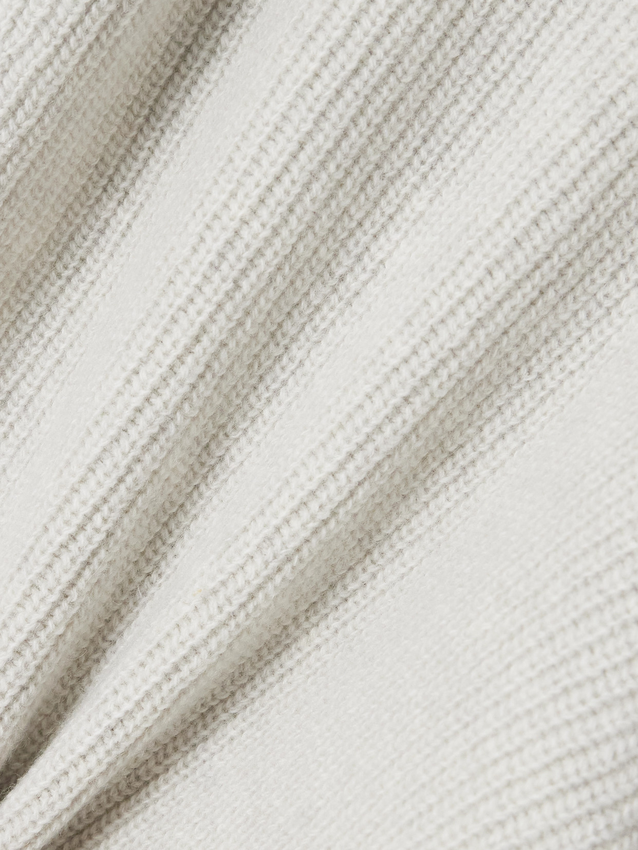 Sasuphi Ribbed Wool And Cashmere-blend Cardigan In Gray