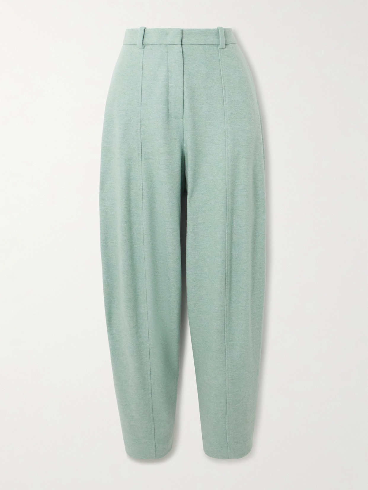 Loro Piana Dan Tapered Cashmere Trousers In Green