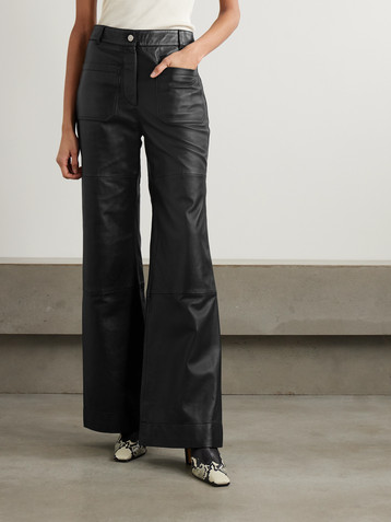 Victoria Beckham Alina leather flared pants