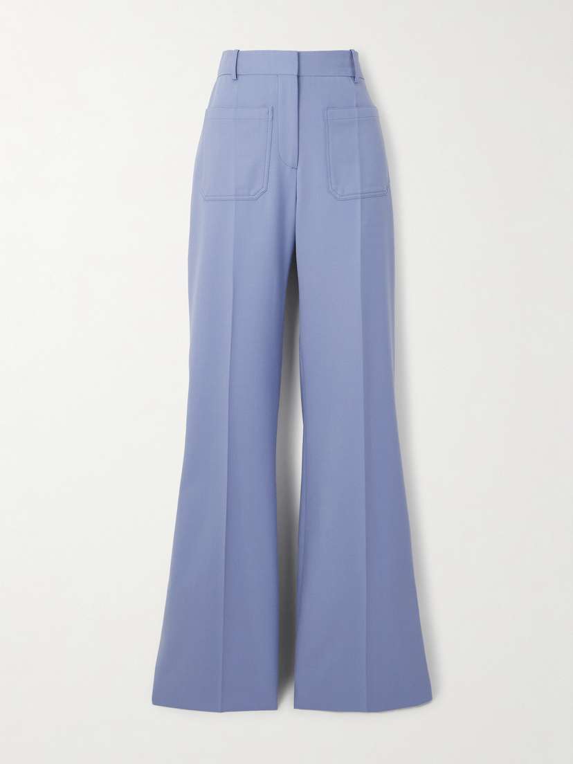 Victoria Beckham Alina Twill Wide-leg Pants