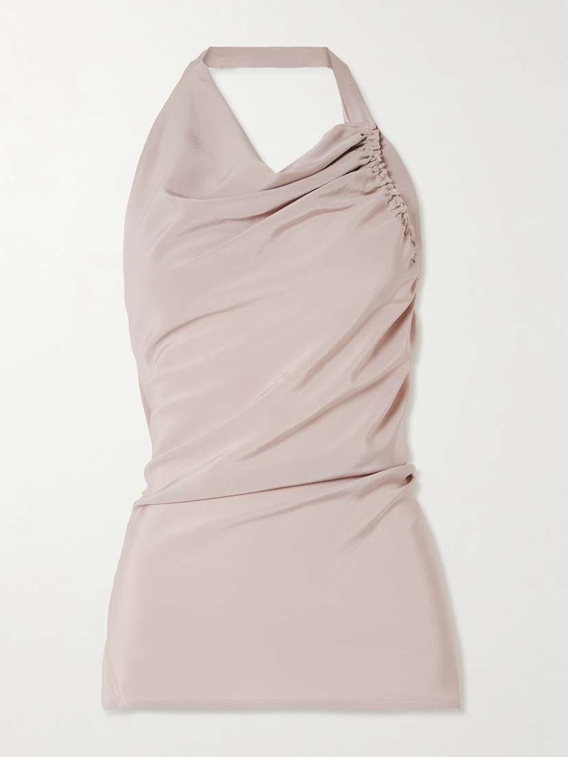 Victoria Beckham Draped Silk Top