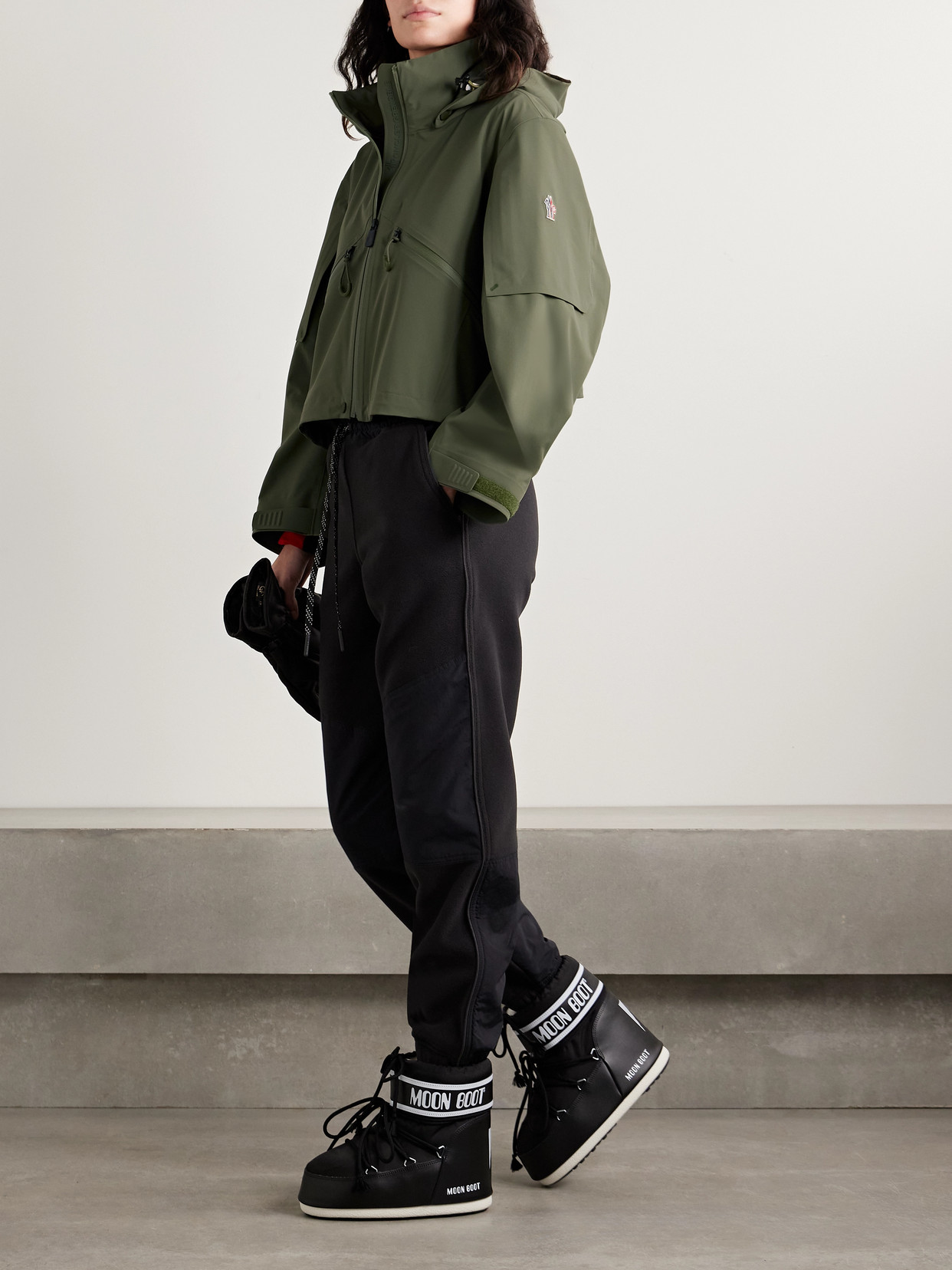 Moncler Grenoble Kibira Water Repellent Jacket In Green