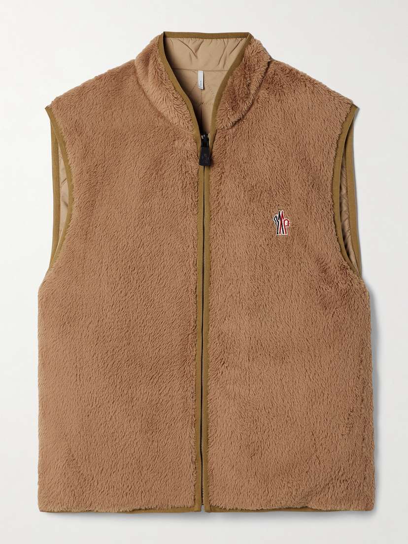 Moncler Grenoble Reversible Padded Polartec® Fleece And Shell Vest