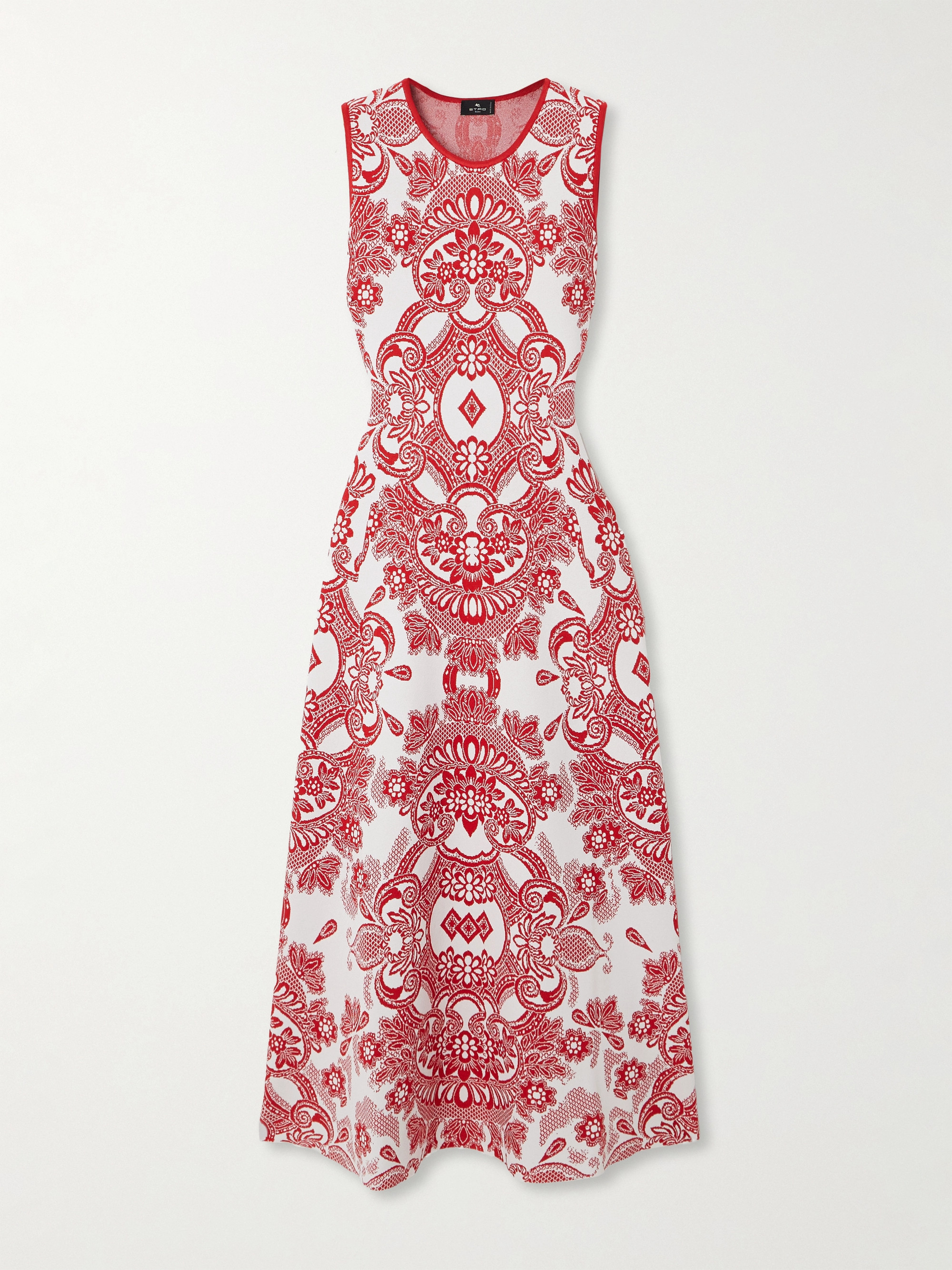 Etro Paisley jacquard-knit midi dress thumbnail