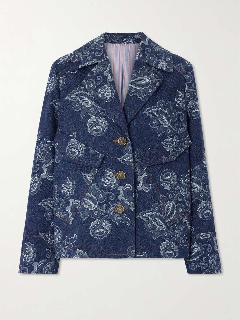 Etro Oversized Cotton-jacquard Jacket