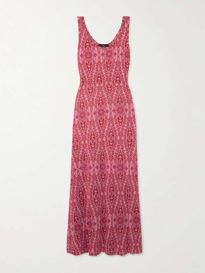 Etro Printed Knitted Maxi Dress