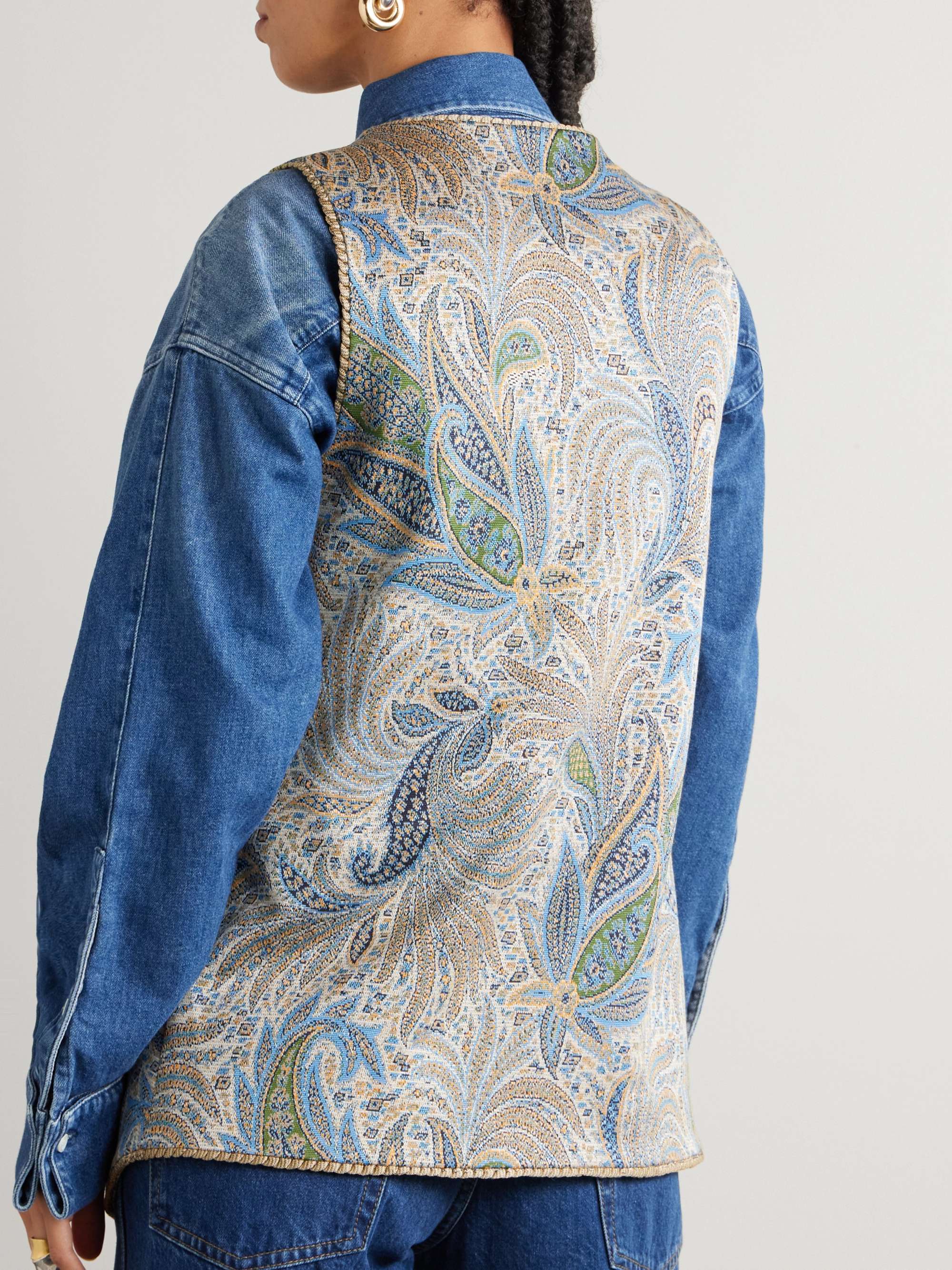 デパート 送料無料 Jacquard-knit Multi vest NET-A-PORTER | ETRO | トップス