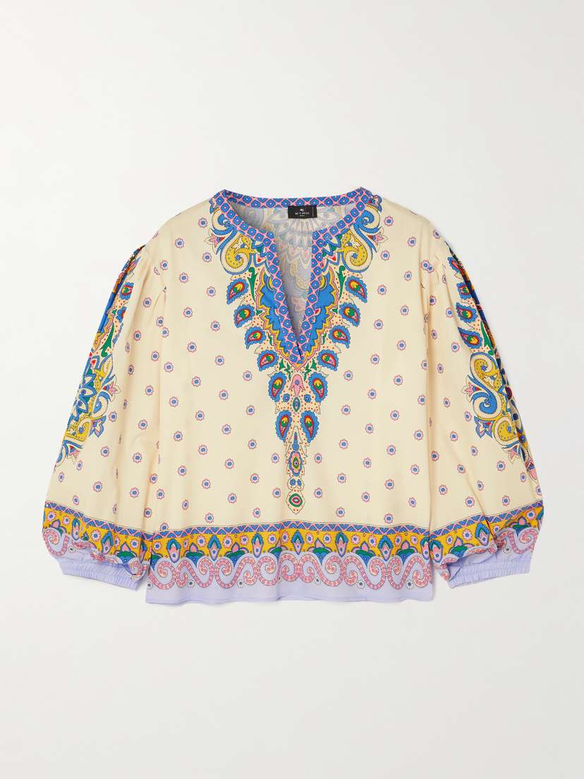 Etro Printed Cotton Blouse