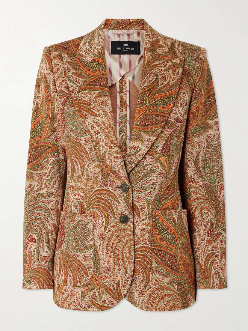 Etro Jacquard-knit Blazer