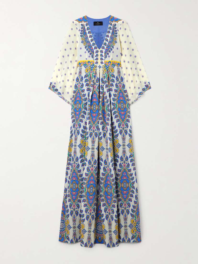 Etro Printed Silk-crepe Maxi Dress