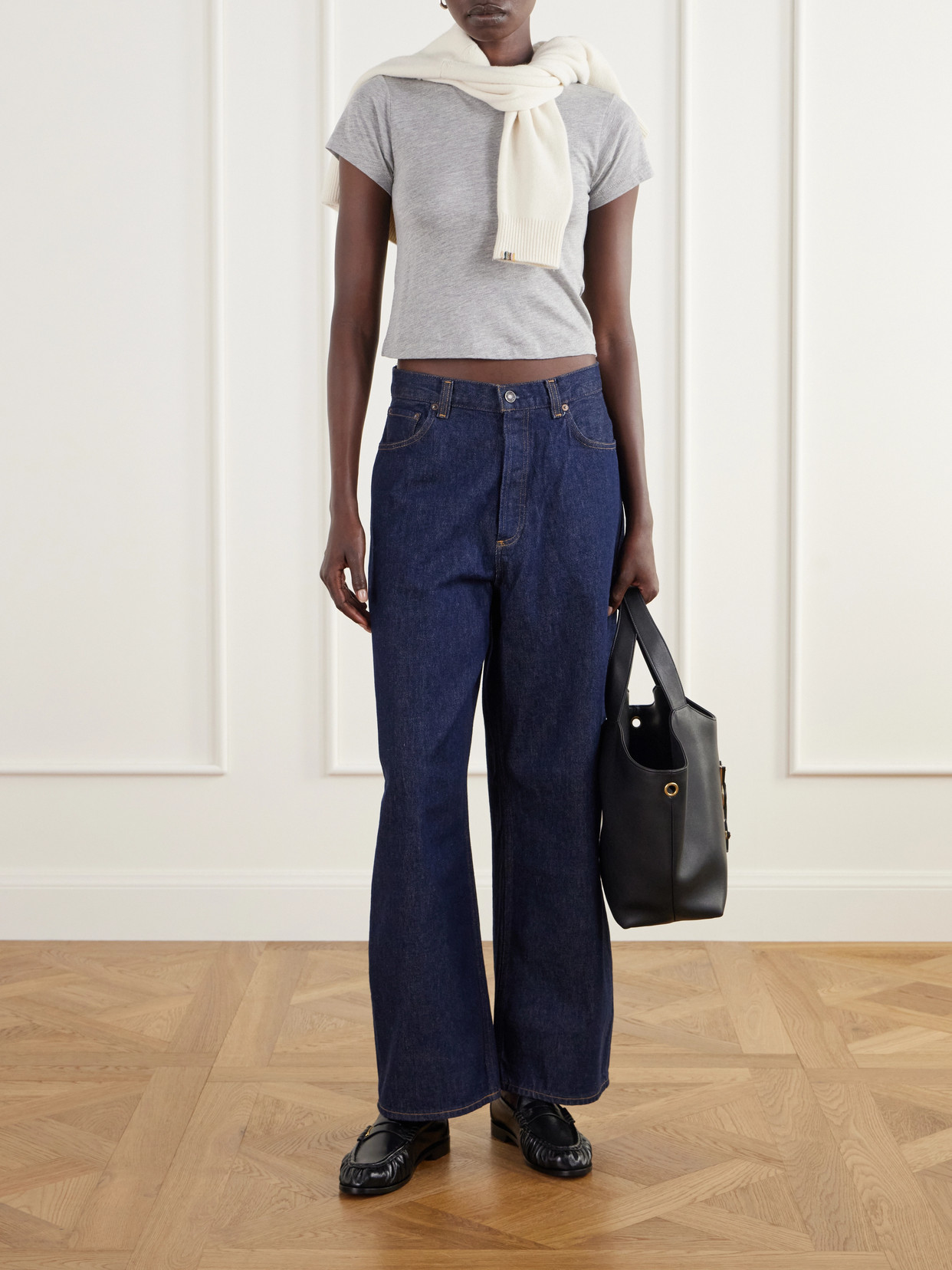 Éterne - Baby Tee Cropped Cotton And Modal-Blend Jersey T-Shirt