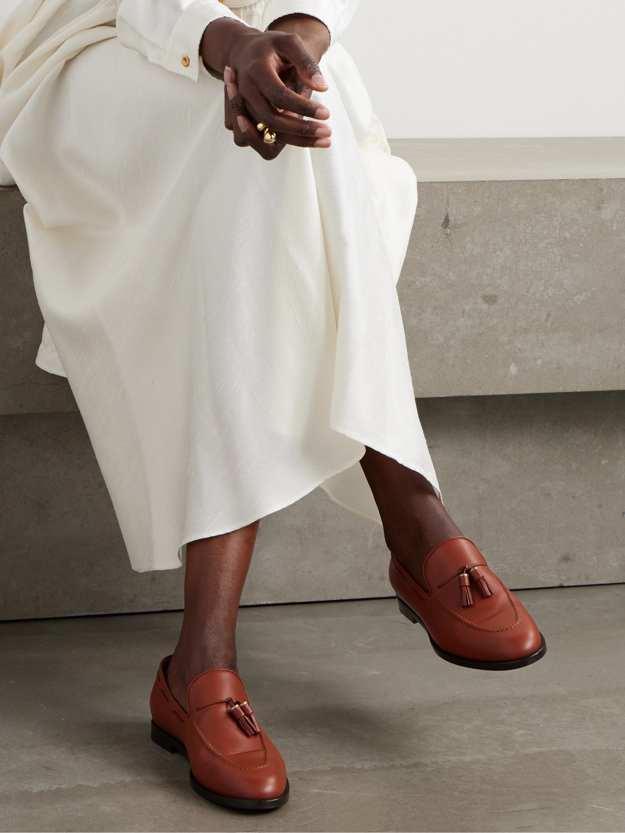 Loro Piana - Francis tasseled leather loafers | Plush