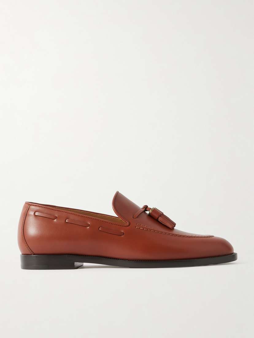Loro Piana Francis Tasseled Leather Loafers