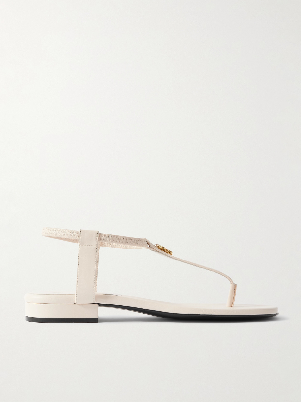 Loro Piana - Mindil Embellished Leather Sandals - White